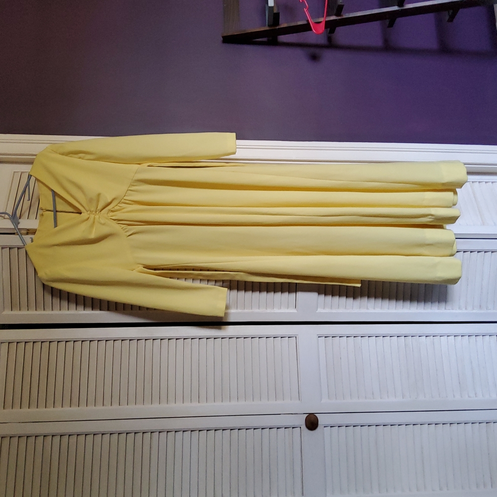 Vintage Pastel yellow maxi dress